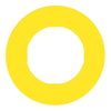 Legend holder Ø60 for emergency stop, plastic, yellow, for padlocking, marked ARRET D'URGENCE