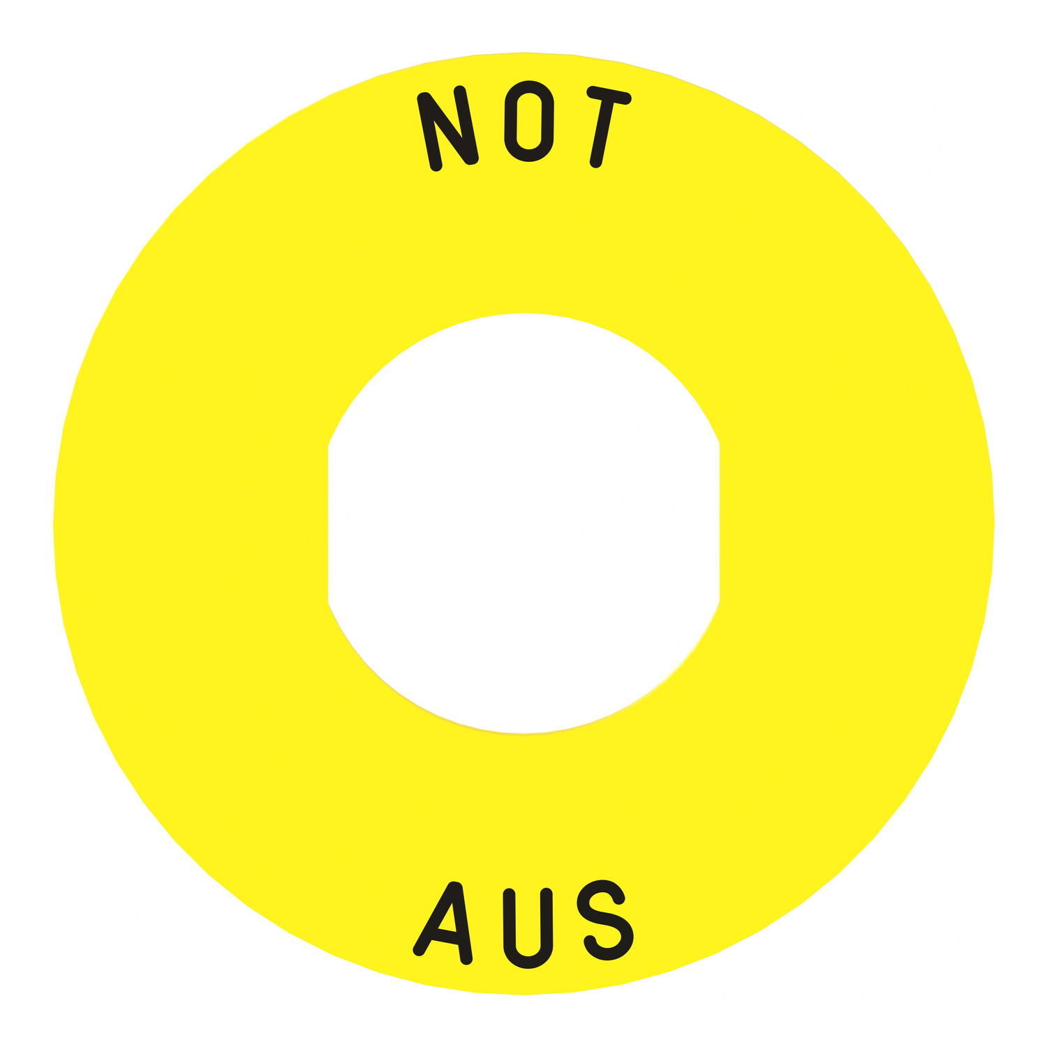 Marked legend Ø60 for emergency switching off - NOT-AUS /logo ISO13850 – Image 4 of 10