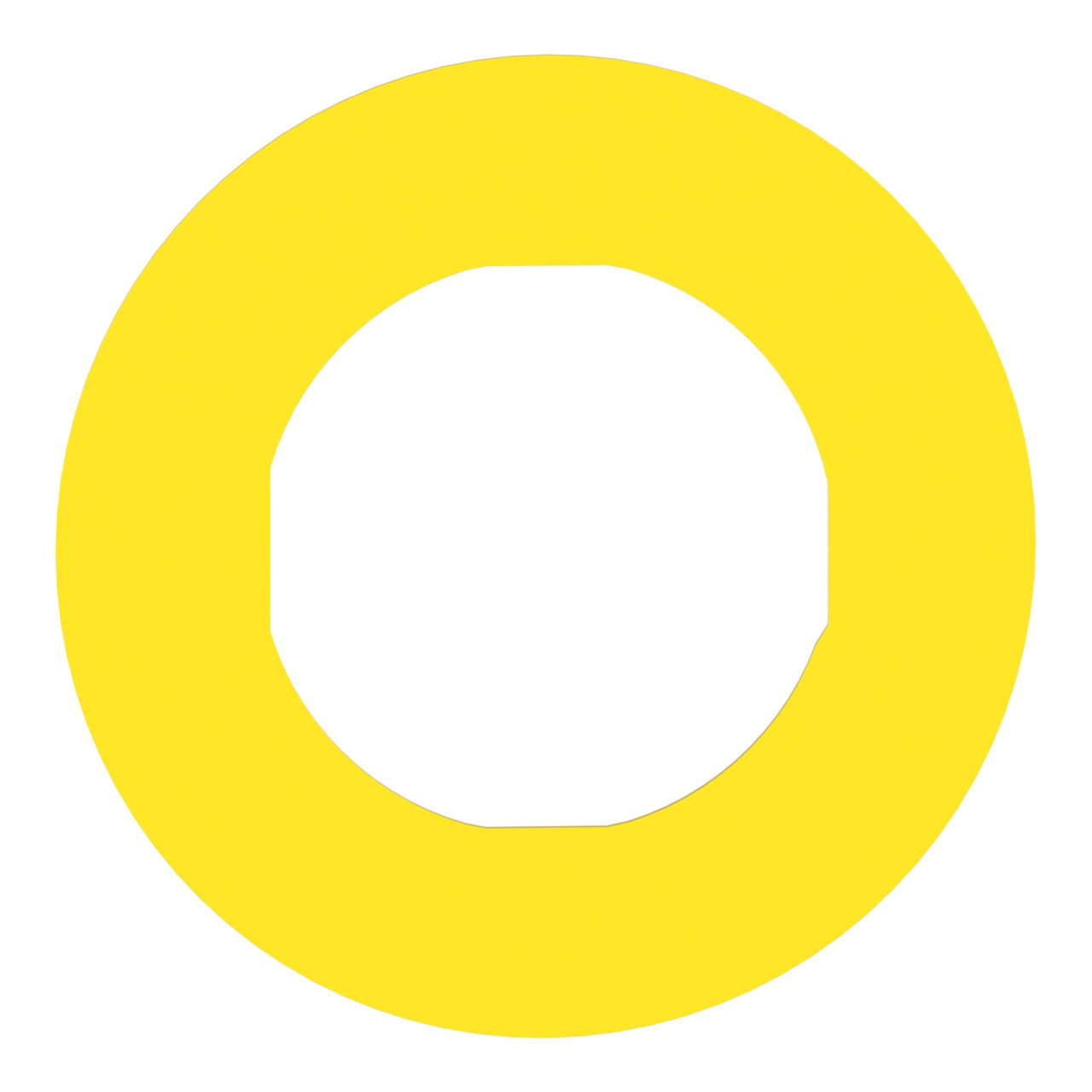 Legend holder Ø60 for emergency stop, plastic, yellow, for padlocking, marked EMERGENCY STOP – Image 2 of 10