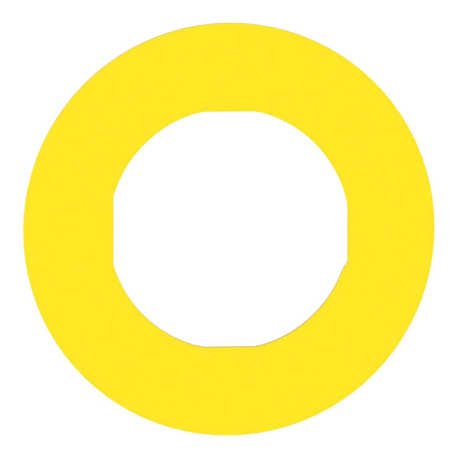 Legend holder Ø60 for emergency stop, plastic, yellow, for padlocking, marked EMERGENCY STOP – Image 2 of 10