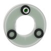 Harmony, Illuminated ring Ø60, plastic, yellow, red fixed integral LED, unmarked, 24 V AC/DC