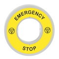 Ring Ø60 röd LED EM STOP 230V