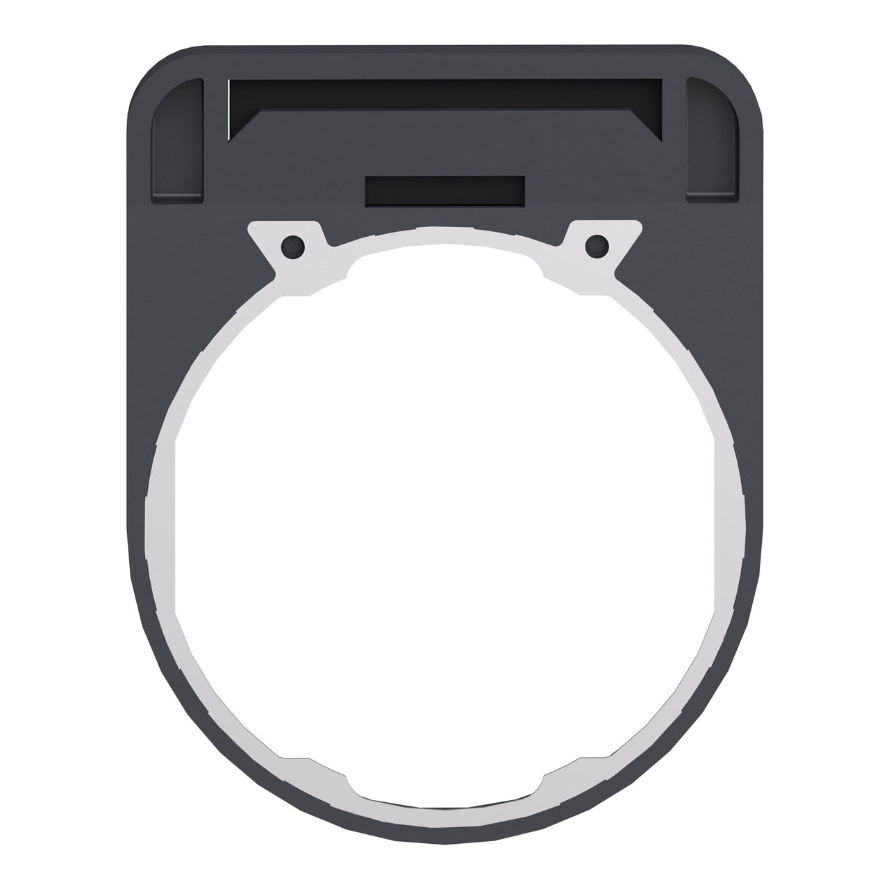 Harmony XB5, Legend holder 40 x 50 mm for flush mounted heads, plastic, with legend 8 x 27 mm, unmarked – Image 2 of 10