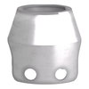 Chromium plated metal padlockable guard for Ø40 mushroom head