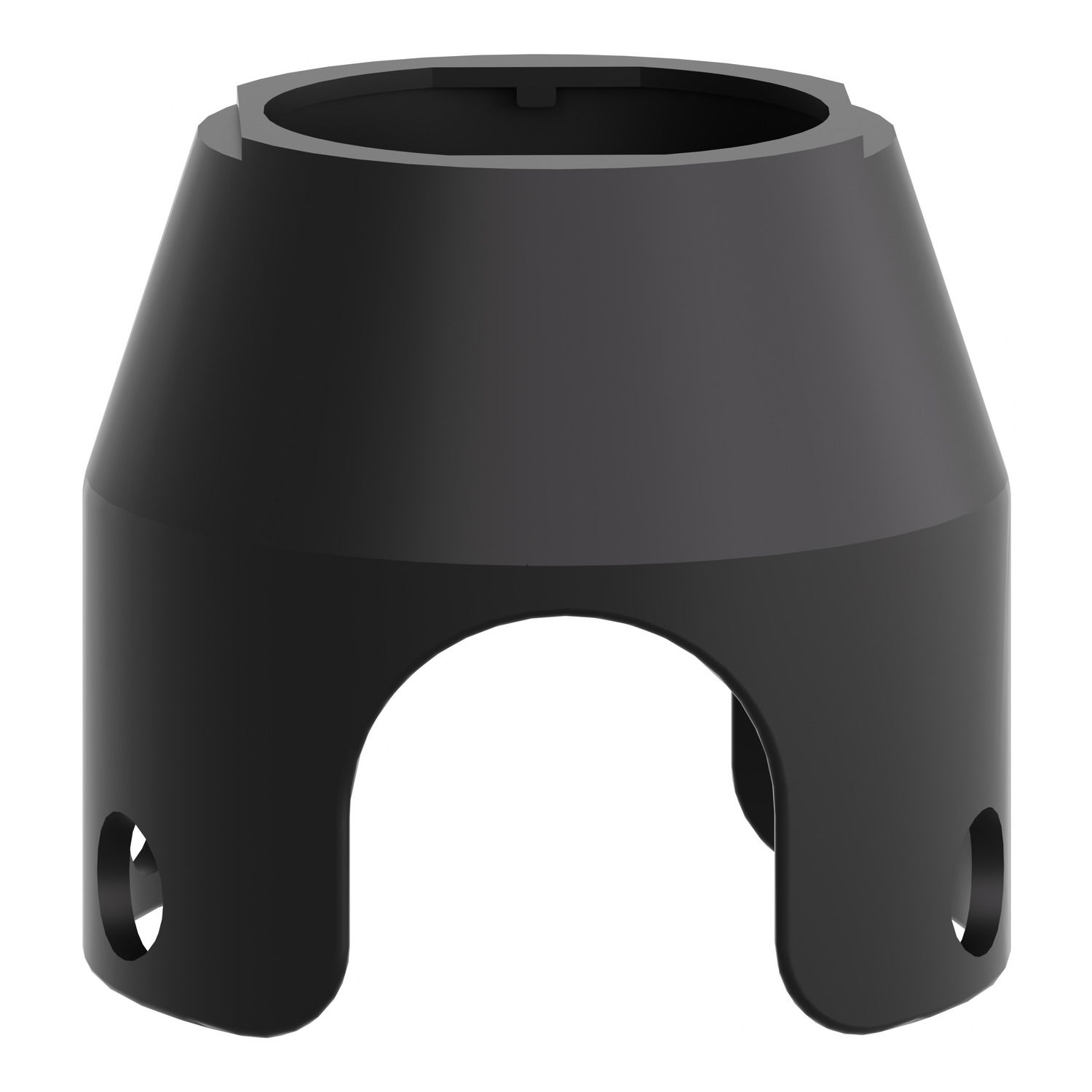 Black metal padlockable guard for Ø40 mushroom head – Image 6 of 9