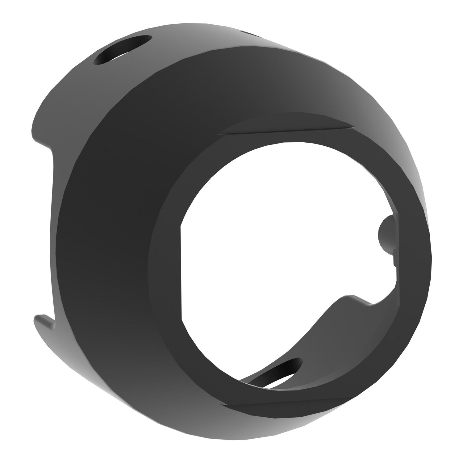 Black metal padlockable guard for Ø40 mushroom head – Image 5 of 9