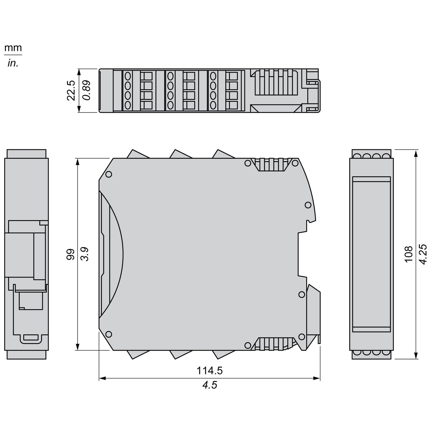 RS485 Safe communications expansion module 1 way with screw term – Image 8 of 10