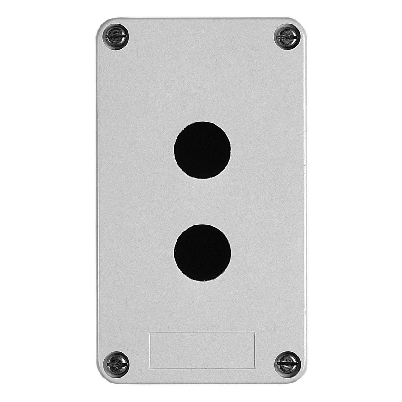 Empty control station - XAP-A - plastic - 2 horizontal openings