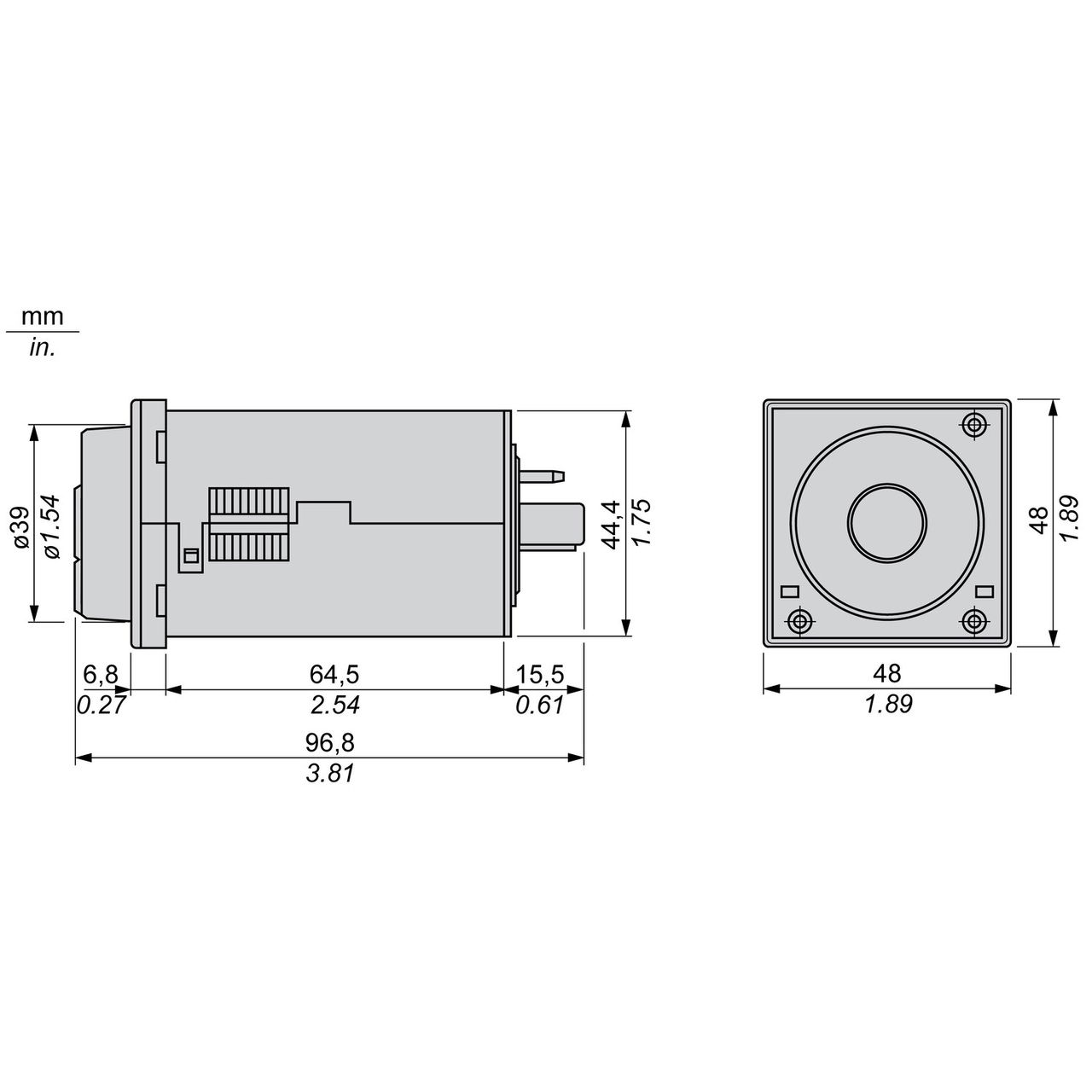Modular timing relay, 5 A, 2 CO, 0.2 s...300 h, time delay, 24...240 V AC/DC – Image 7 of 7