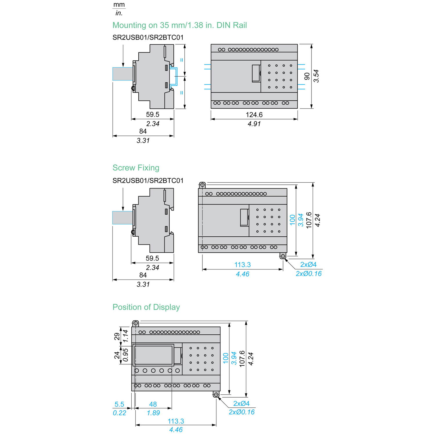Compact smart relay Zelio Logic - 20 I O - 100..240 V AC - no clock - no display – Image 12 of 14