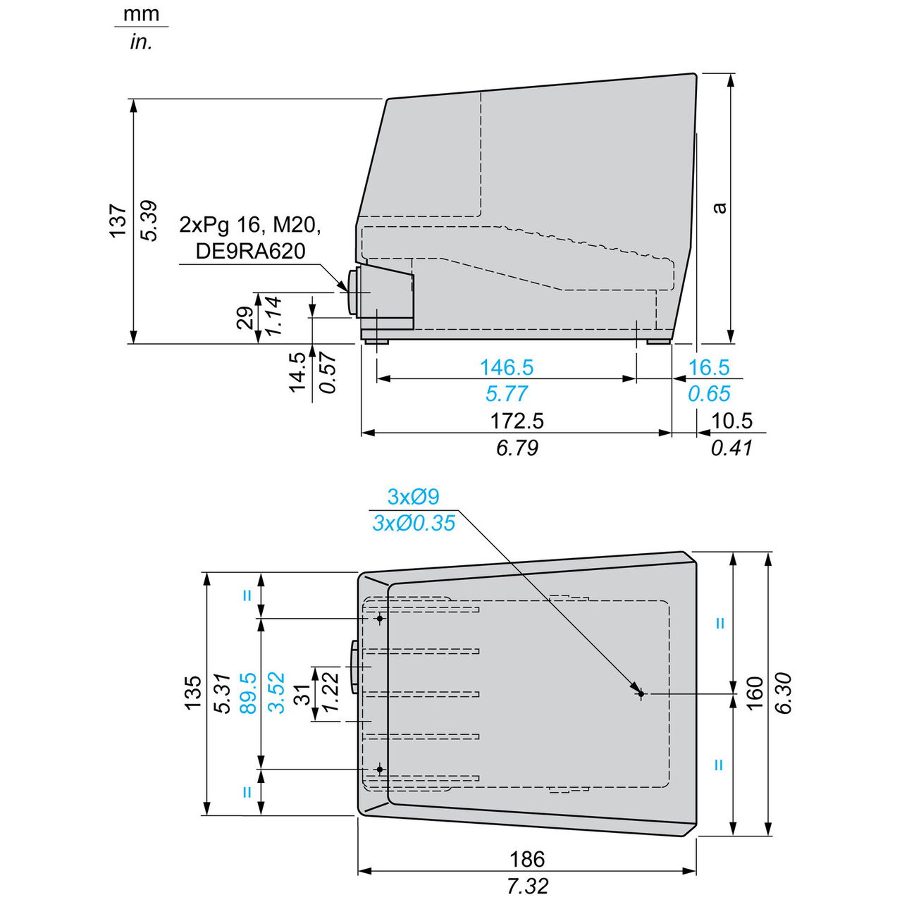 Single foot switch - IP66 - with cover - metallic - orange - 2 NC + 2 NO – Image 11 of 13