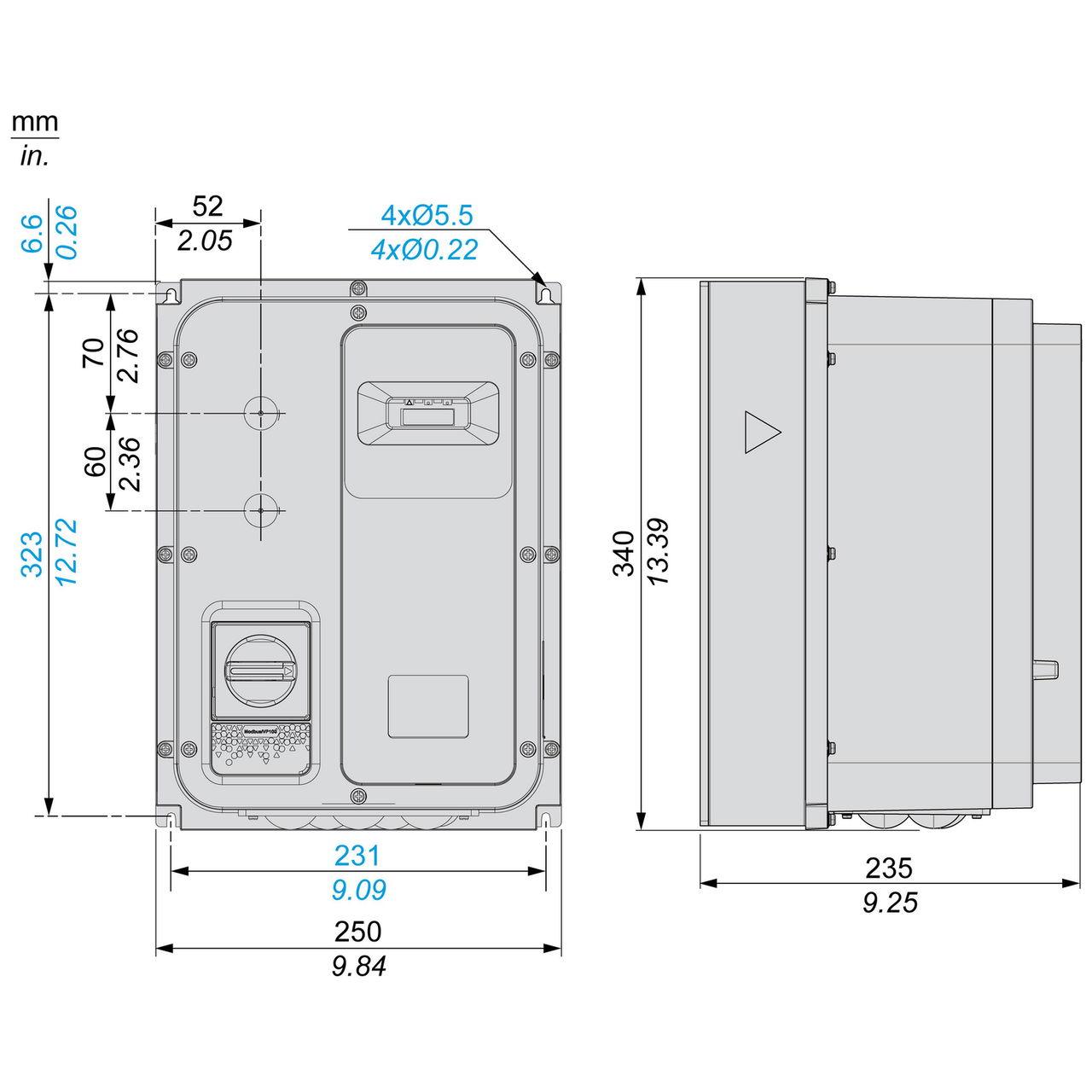 Variable speed drive, Altivar Machine ATV320, 1.1 kW, 200...240 V, 1 phase, enclosed – Image 2 of 12