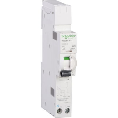 Acti9 - earth leakage circuit breaker - 1P + N - 6A - C - 30mA - 10000 A