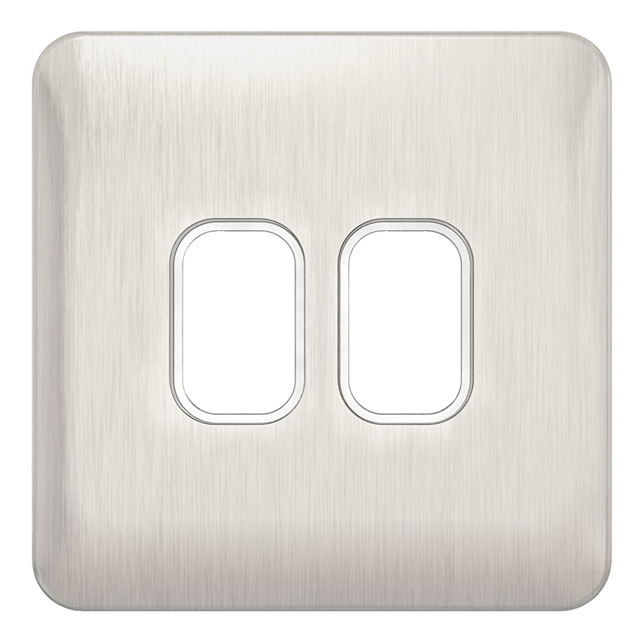 "Lisse - Grid Plate - 2 module - Incl. Mounting Grid Stainless Steel with White( Subject to availability)"