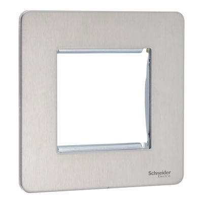 "Ultimate - screwless euro modular - 2 gangs - stainless steel( Subject to availability)"