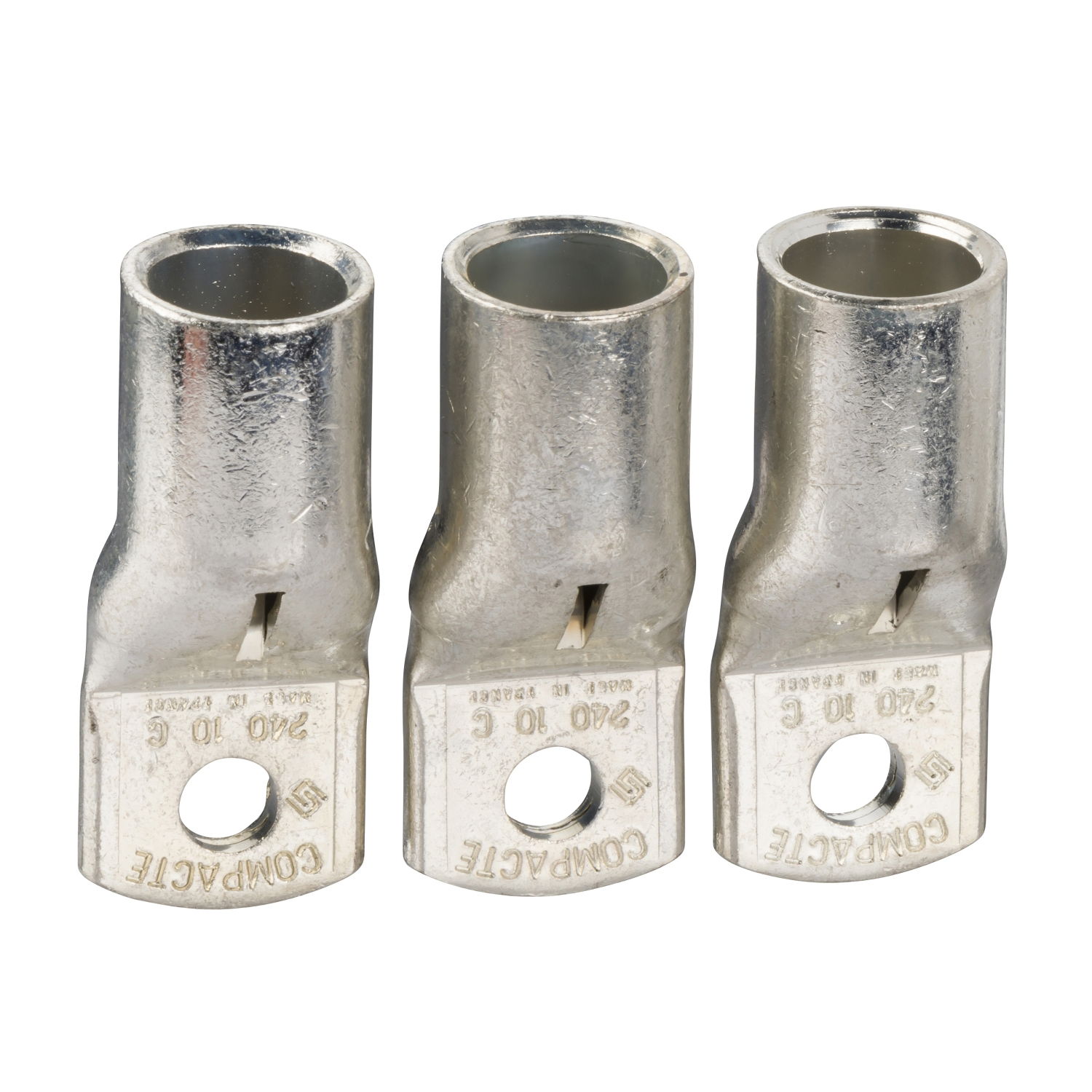 Crimp lugs for copper cable, 240 mm², set of 3 parts