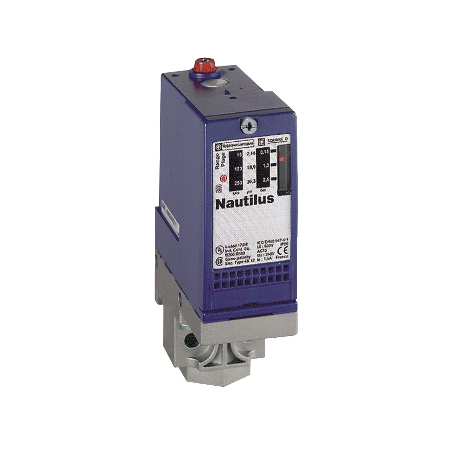 Pressure switch XMLA 4 bar - fixed scale 1 threshold - 1 C/O