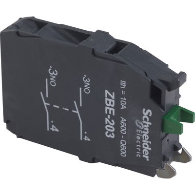 Double contact block's for head Ø22 2NO screw clamp terminal