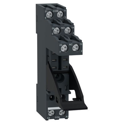 Socket, separate contact, 5 A, relay type RXG2, screw connector, 250 V AC