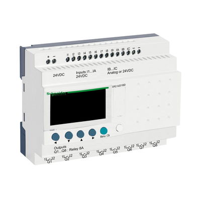Compact smart relay Zelio Logic - 20 I O - 24 V DC - no clock - display
