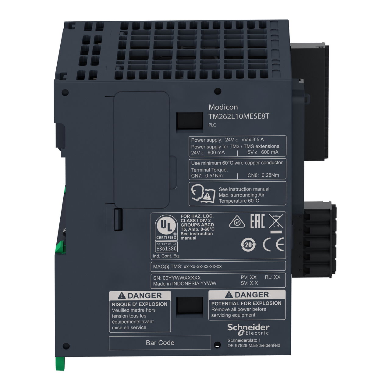 Logic controller, Modicon M262, 5ns/instruction, Ethernet – Image 4 of 5