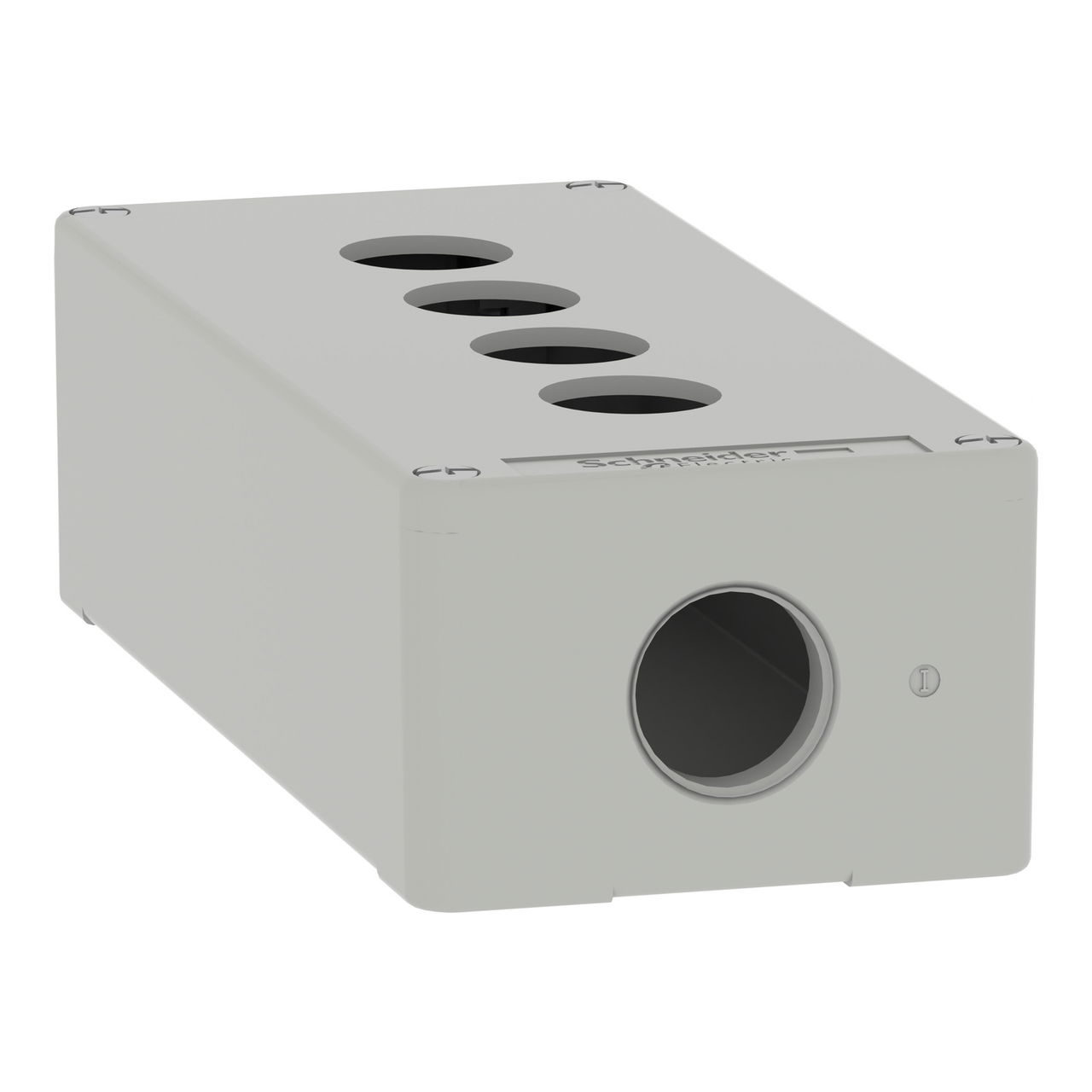 Harmony XAP, XB2 SL, Empty control station, zinc alloy, grey, M25, 4 cut-outs 22mm, 80 x 175 x 51,5 – Image 3 of 16