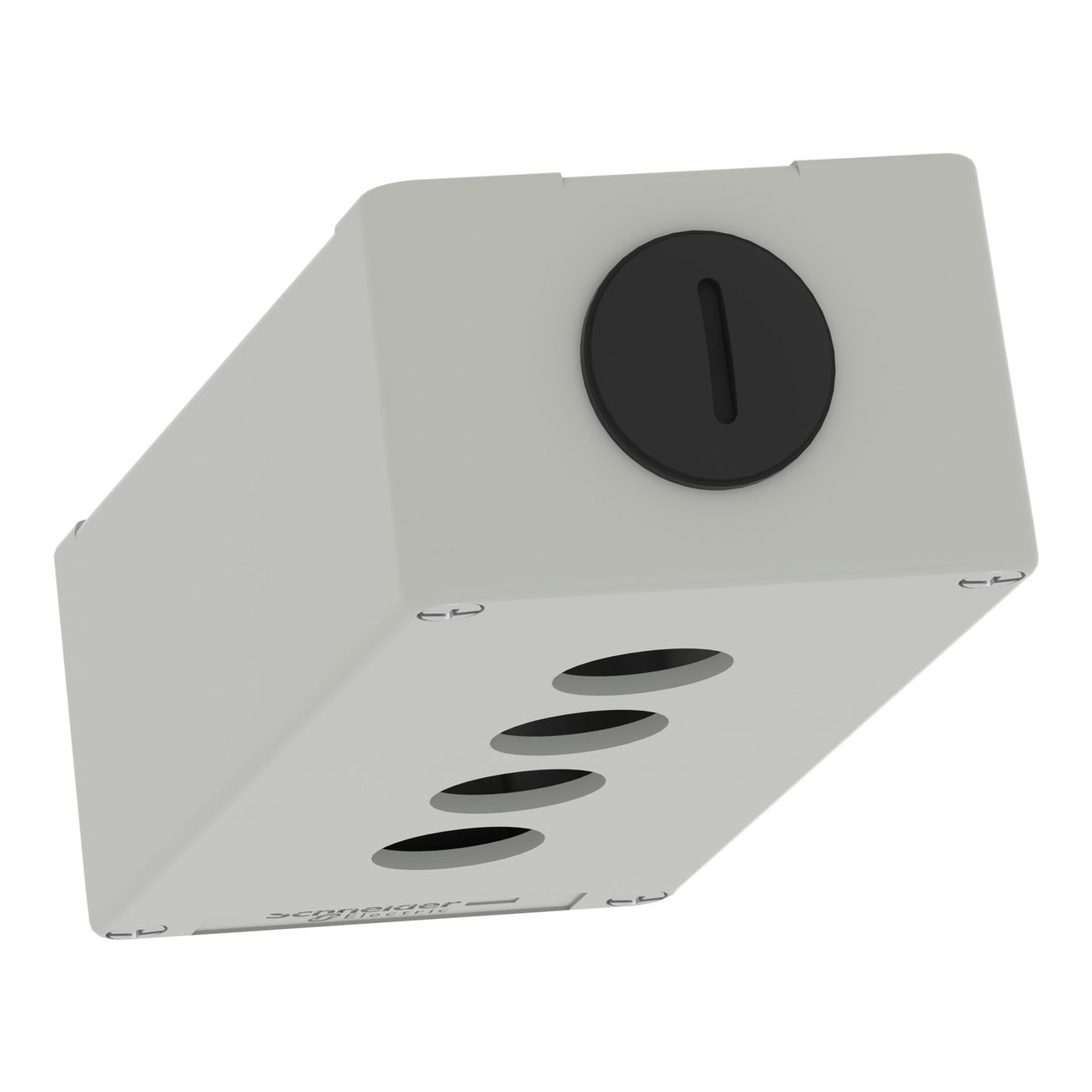 Harmony XAP, XB2 SL, Empty control station, zinc alloy, grey, M25, 4 cut-outs 22mm, 80 x 175 x 51,5 – Image 5 of 16