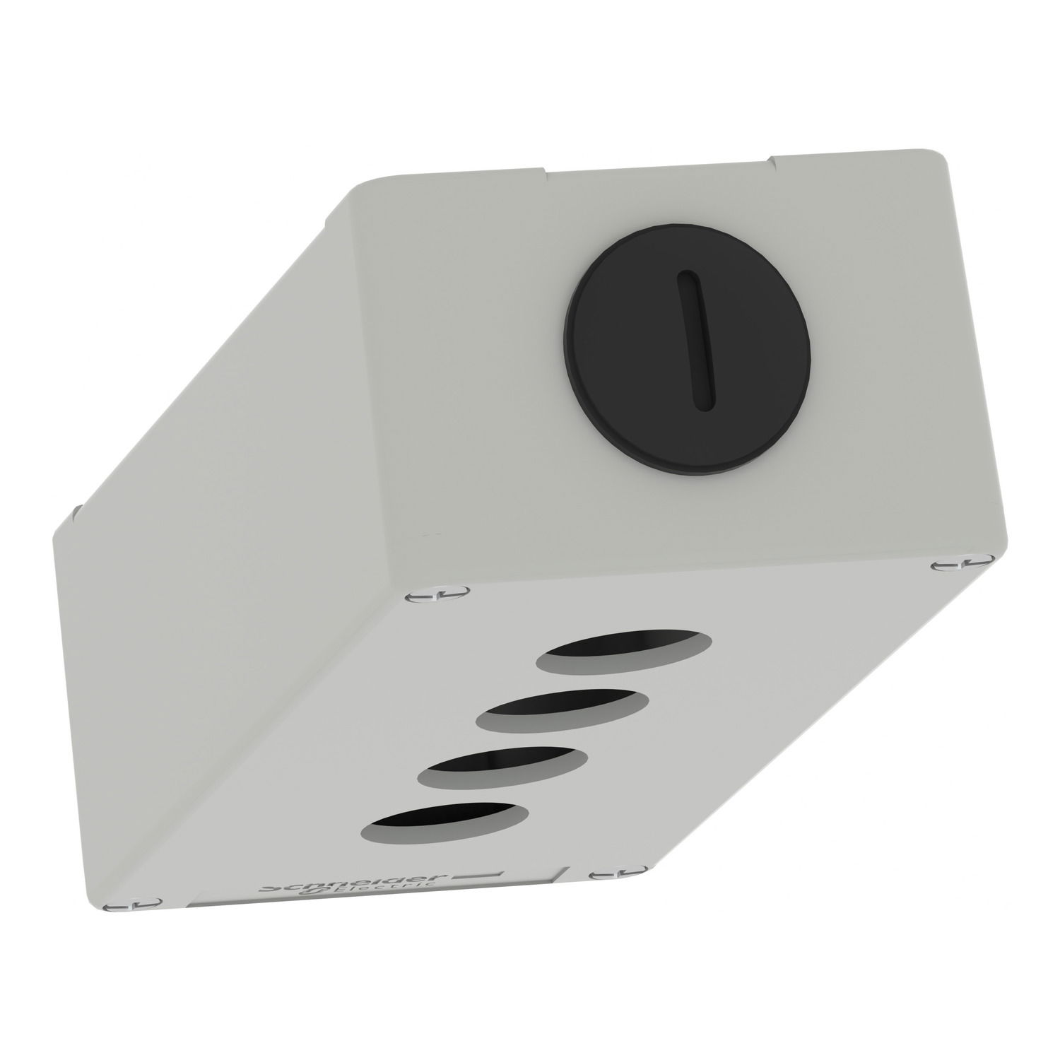 Harmony XAP, XB2 SL, Empty control station, zinc alloy, grey, M25, 4 cut-outs 22mm, 80 x 175 x 51,5 – Image 5 of 16