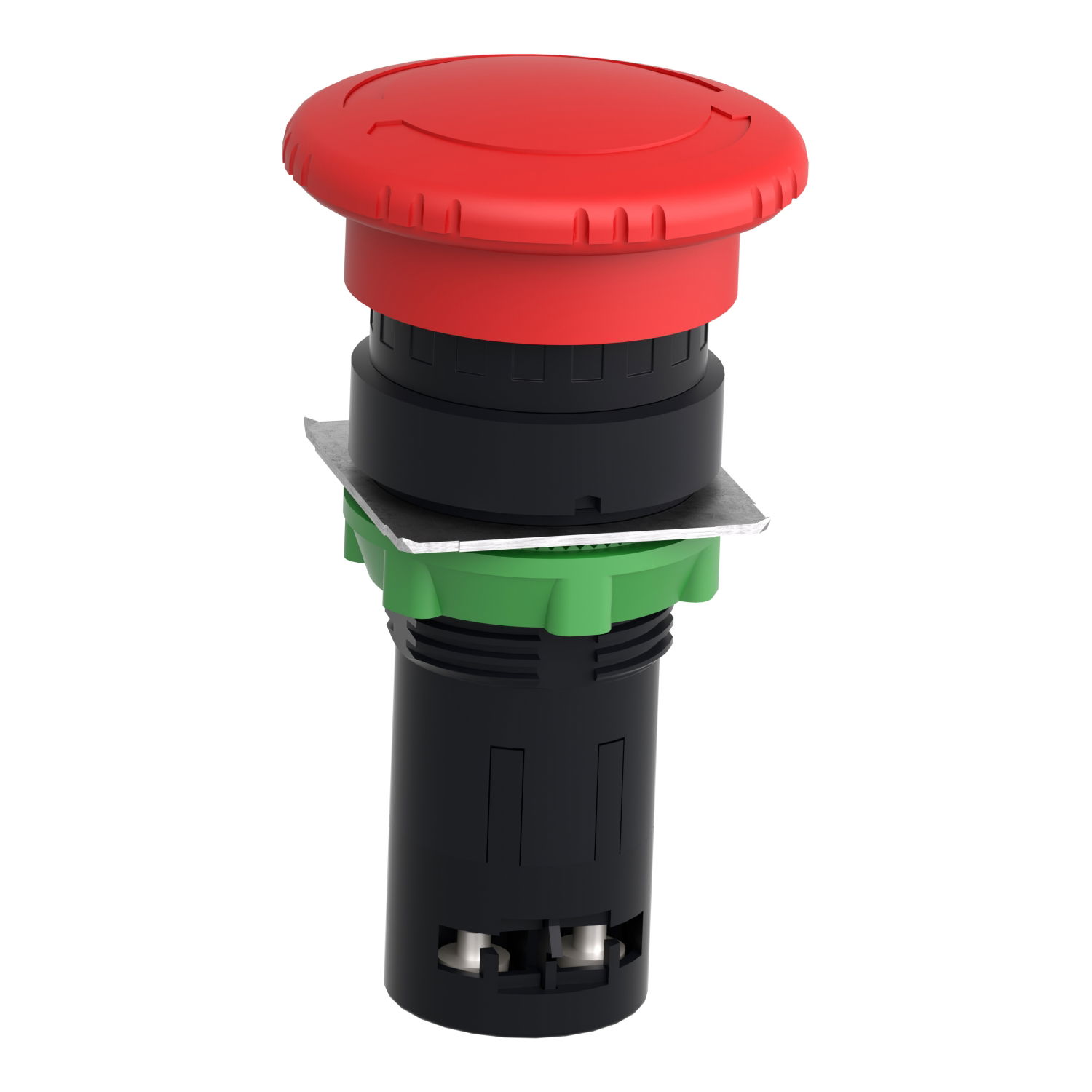 Emergency switching off monolithic push button, Harmony XB7, Ø22 mm, red mushroom head Ø 40 mm, turn to release 1 NC – Image 3 of 16