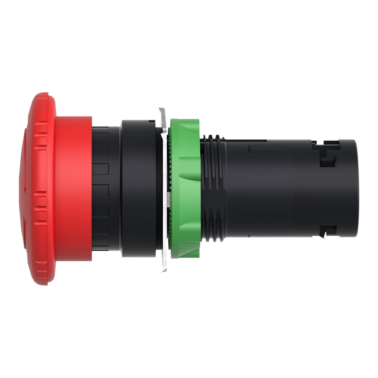 Emergency switching off monolithic push button, Harmony XB7, Ø22 mm, red mushroom head Ø 40 mm, turn to release 1 NC – Image 7 of 16