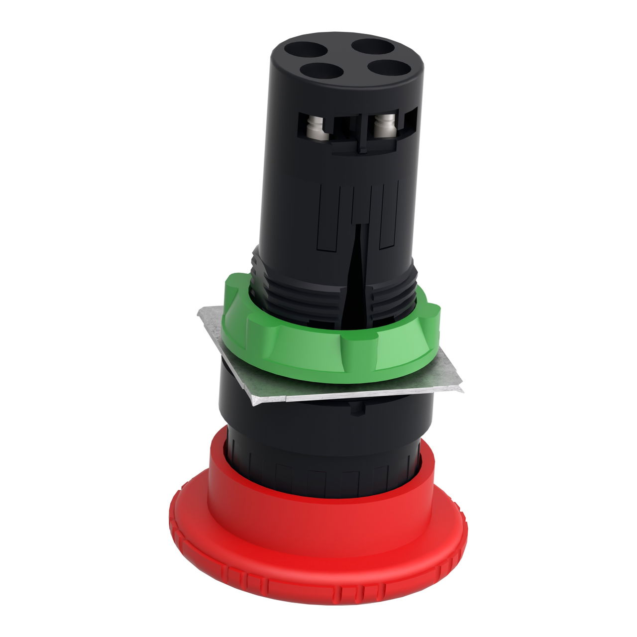 Emergency switching off monolithic push button, Harmony XB7, Ø22 mm, red mushroom head Ø 40 mm, turn to release 1 NC – Image 5 of 16