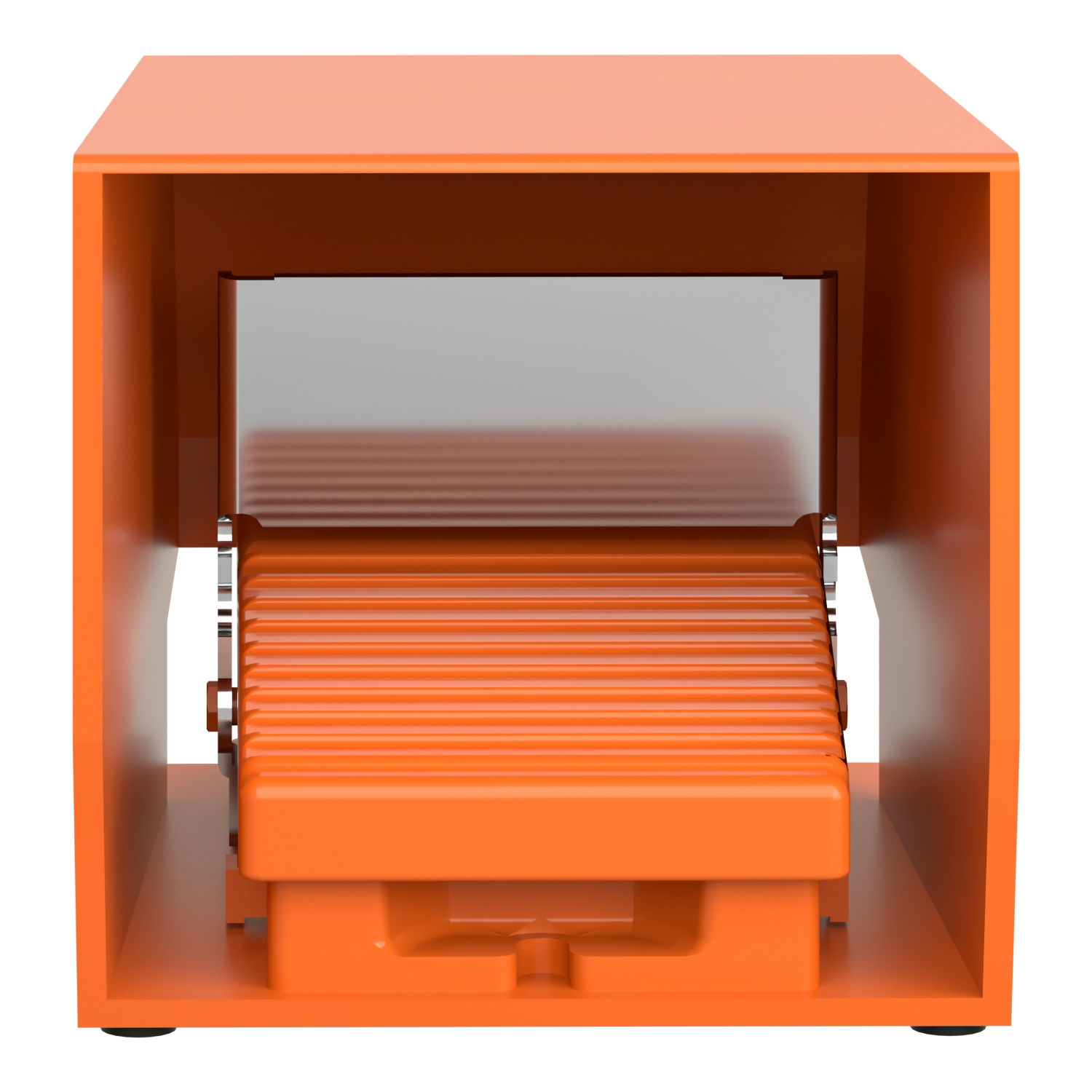 Single foot switch - IP66 - with cover - metallic - orange - 2 NC + 2 NO – Image 4 of 13
