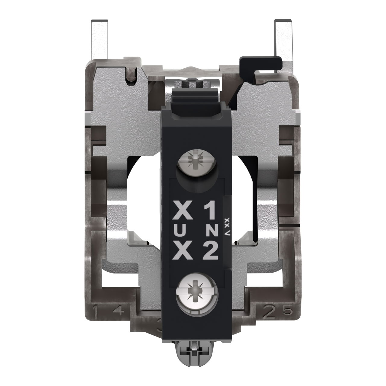 Complete body/light block assembly, Harmony XB4, metal, universal LED, body/fixing collar, 24…120V AC DC – Image 2 of 13
