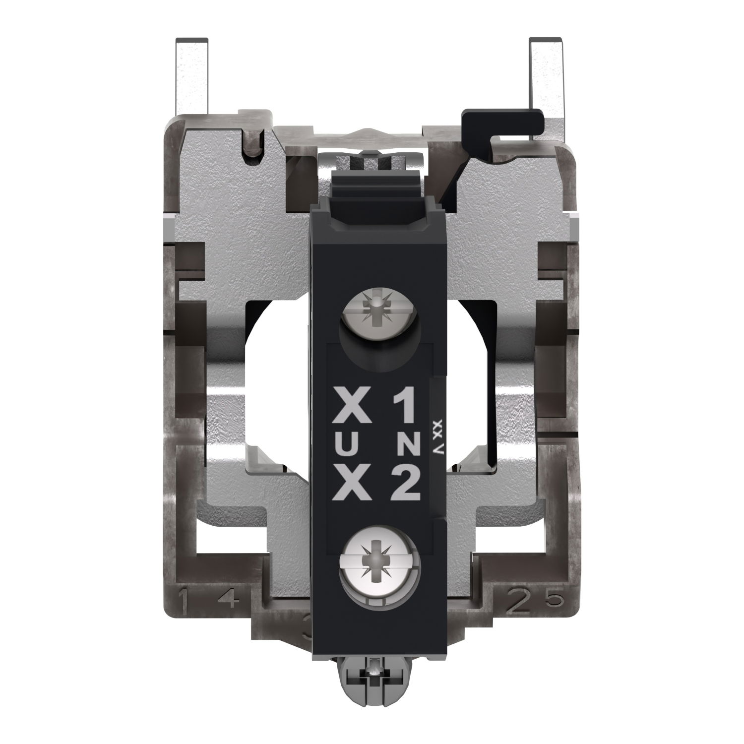 Complete body/light block assembly, Harmony XB4, metal, universal LED, body/fixing collar, 24…120V AC DC – Image 2 of 13