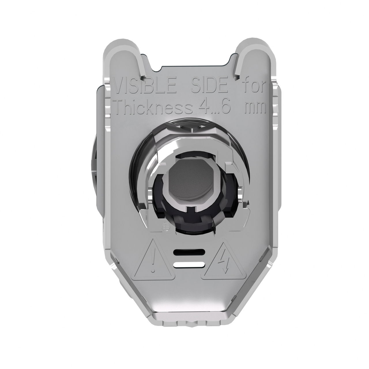 Head for pilot light, Harmony XB4, metal, orange flush mounted, 30mm, universal LED, plain lens – Image 2 of 12