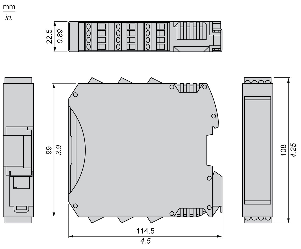RS485 Safe communications expansion module 1 way with screw term – Image 10 of 10