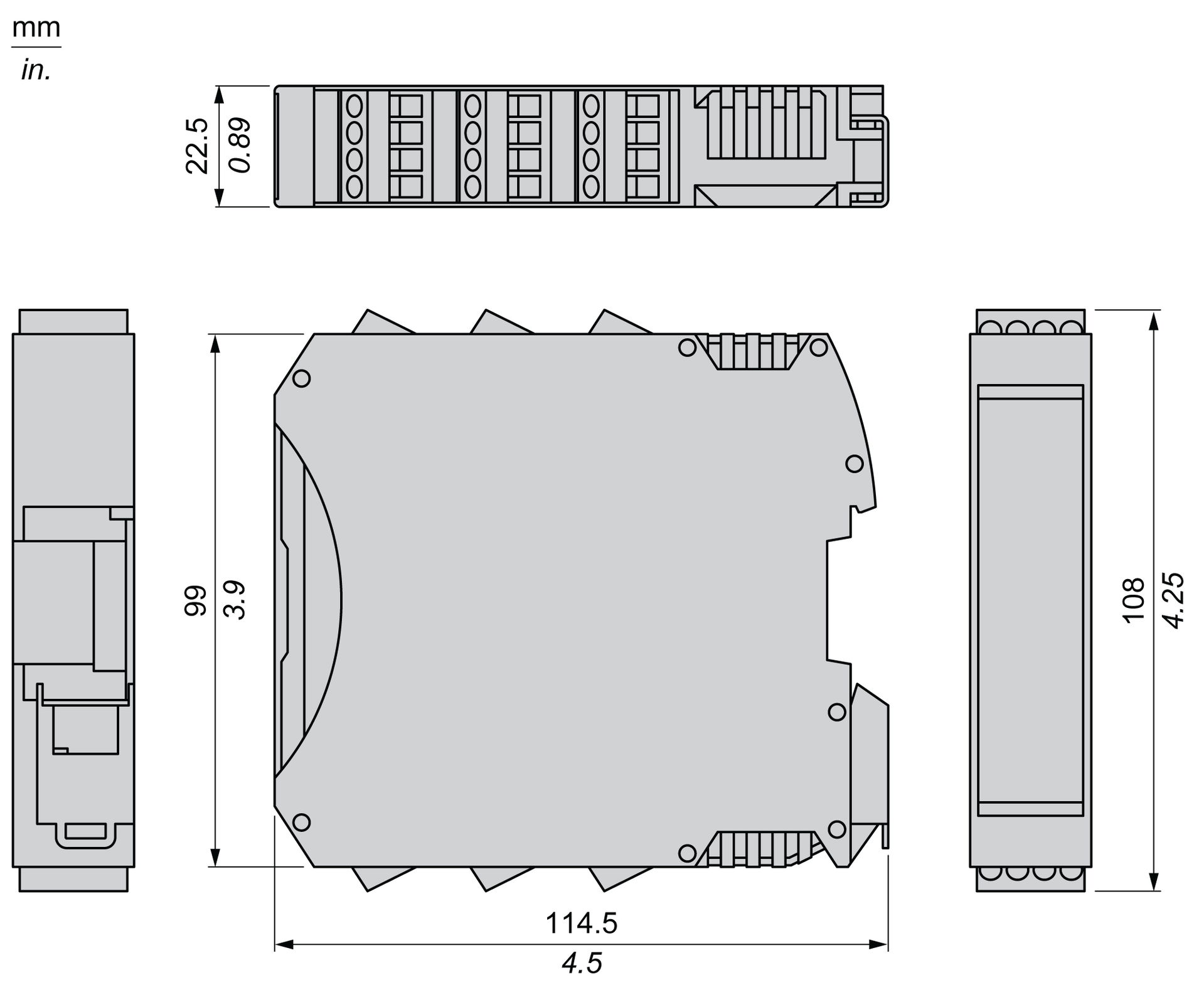 RS485 Safe communications expansion module 1 way with screw term – Image 10 of 10