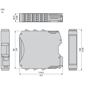 RS485 Safe communications expansion module 1 way with screw term – Image 9 of 10