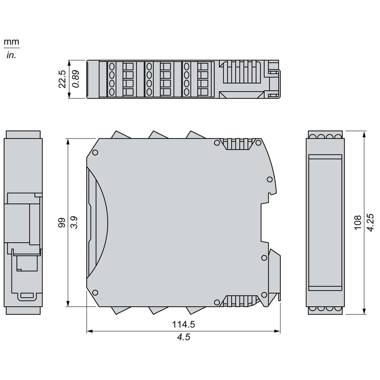 RS485 Safe communications expansion module 1 way with screw term – Image 6 of 10
