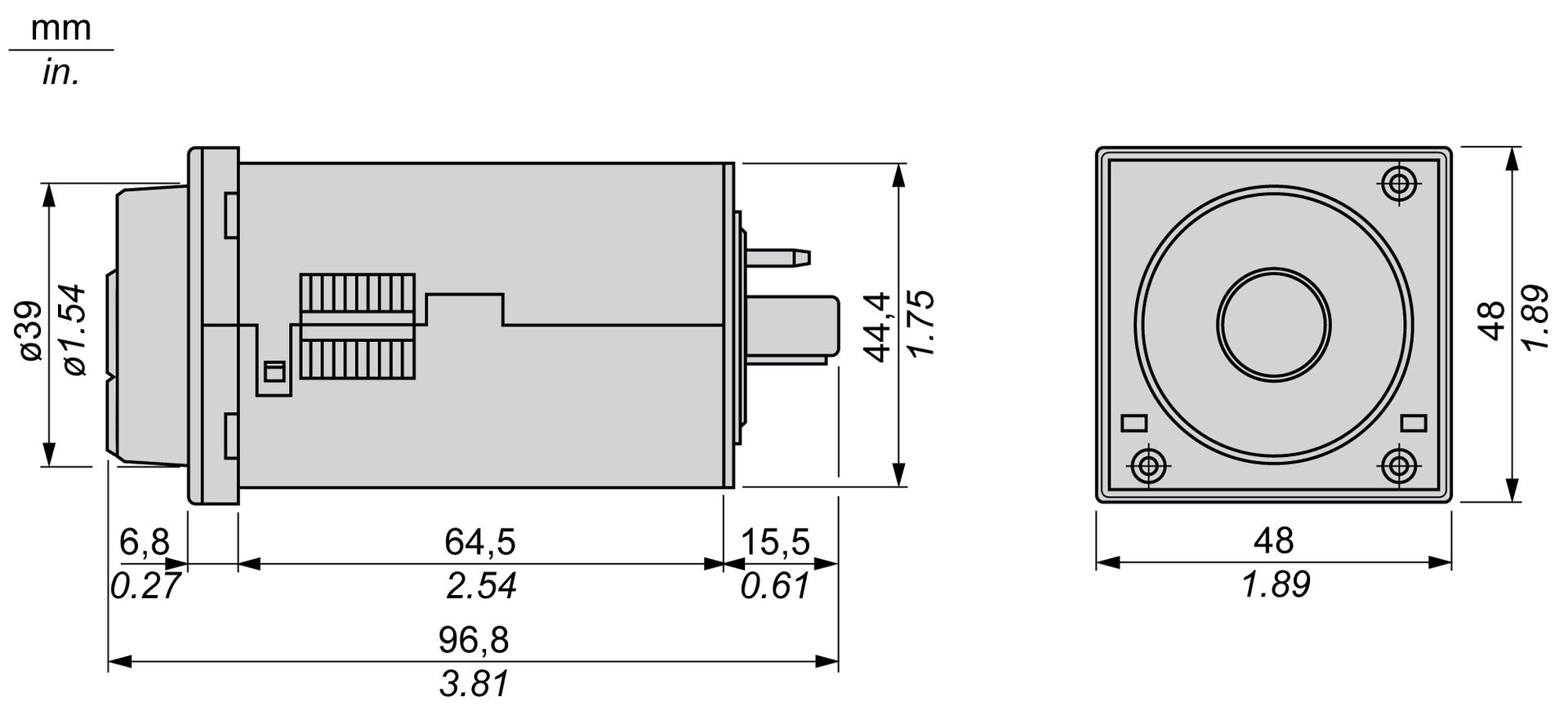 Modular timing relay, 5 A, 2 CO, 0.2 s...300 h, time delay, 24...240 V AC/DC – Image 3 of 7
