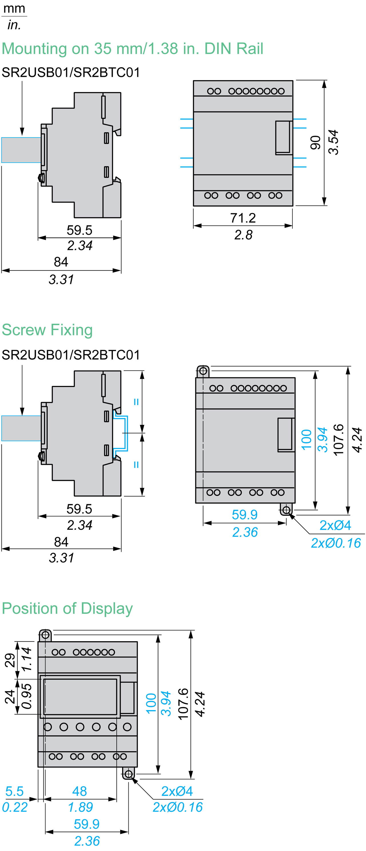 Compact smart relay Zelio Logic - 10 I O - 100..240 V AC - no clock - display – Image 10 of 14
