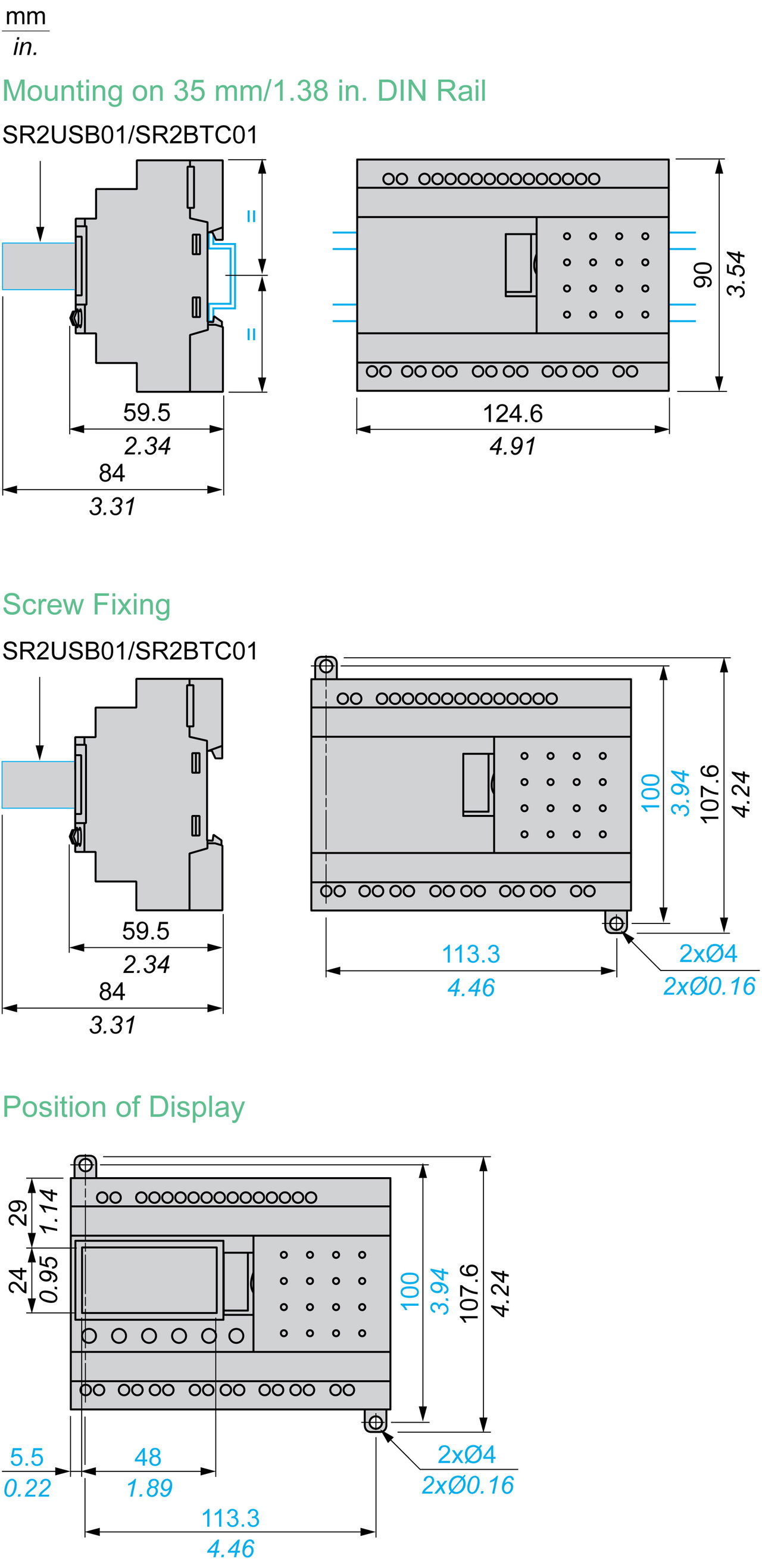 Compact smart relay Zelio Logic - 20 I O - 100..240 V AC - no clock - no display – Image 7 of 14