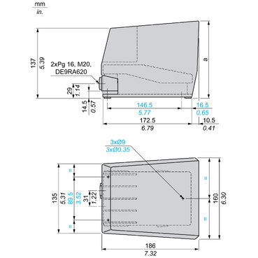 Single foot switch - IP66 - with cover - metallic - orange - 2 NC + 2 NO – Image 10 of 13