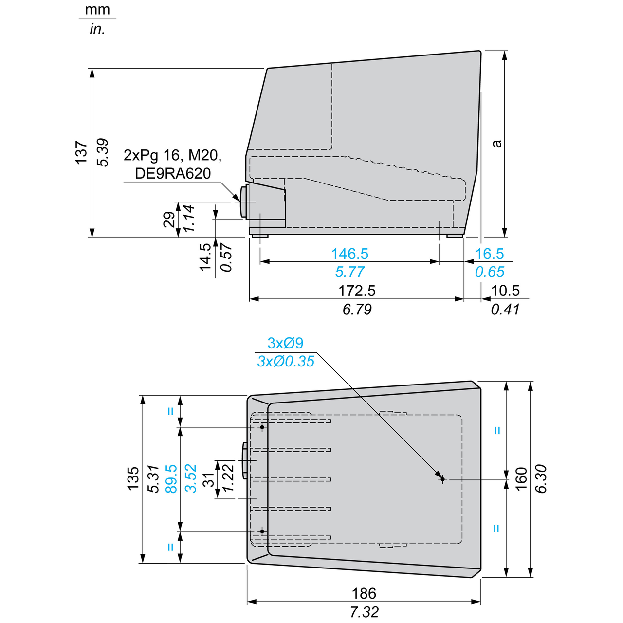 Single foot switch - IP66 - with cover - metallic - orange - 2 NC + 2 NO – Image 12 of 13