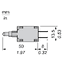Yellow light block with body/fixing collar with integral LED 48...120V – Image 2 of 6