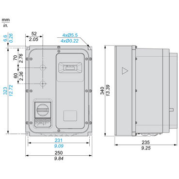 Variable speed drive, Altivar Machine ATV320, 1.1 kW, 200...240 V, 1 phase, enclosed – Image 8 of 12