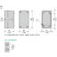 Empty control station - XAP-A - plastic - 2 horizontal openings – Image 16 of 16