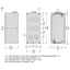 Harmony XAP, XB2 SL, Empty control station, zinc alloy, grey, M25, 4 cut-outs 22mm, 80 x 175 x 51,5 – Image 10 of 16