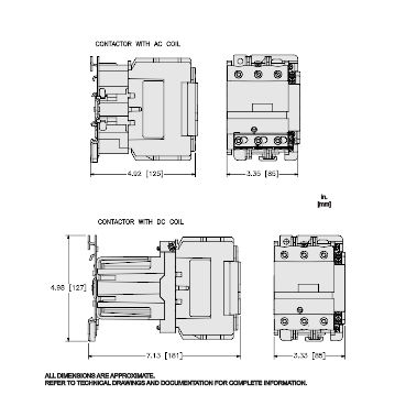 TeSys D contactor - 3P(3 NO) - AC-3 - <= 440 V 80 A - 110 V AC 50/60 Hz coil – Image 5 of 11