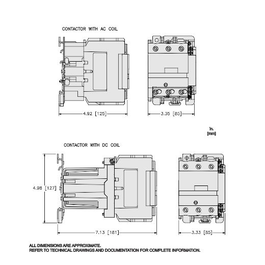 TeSys D contactor - 3P(3 NO) - AC-3 - <= 440 V 80 A - 110 V AC 50/60 Hz coil – Image 6 of 11